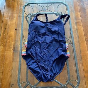 Navy Blue One-Piece Swimsuit